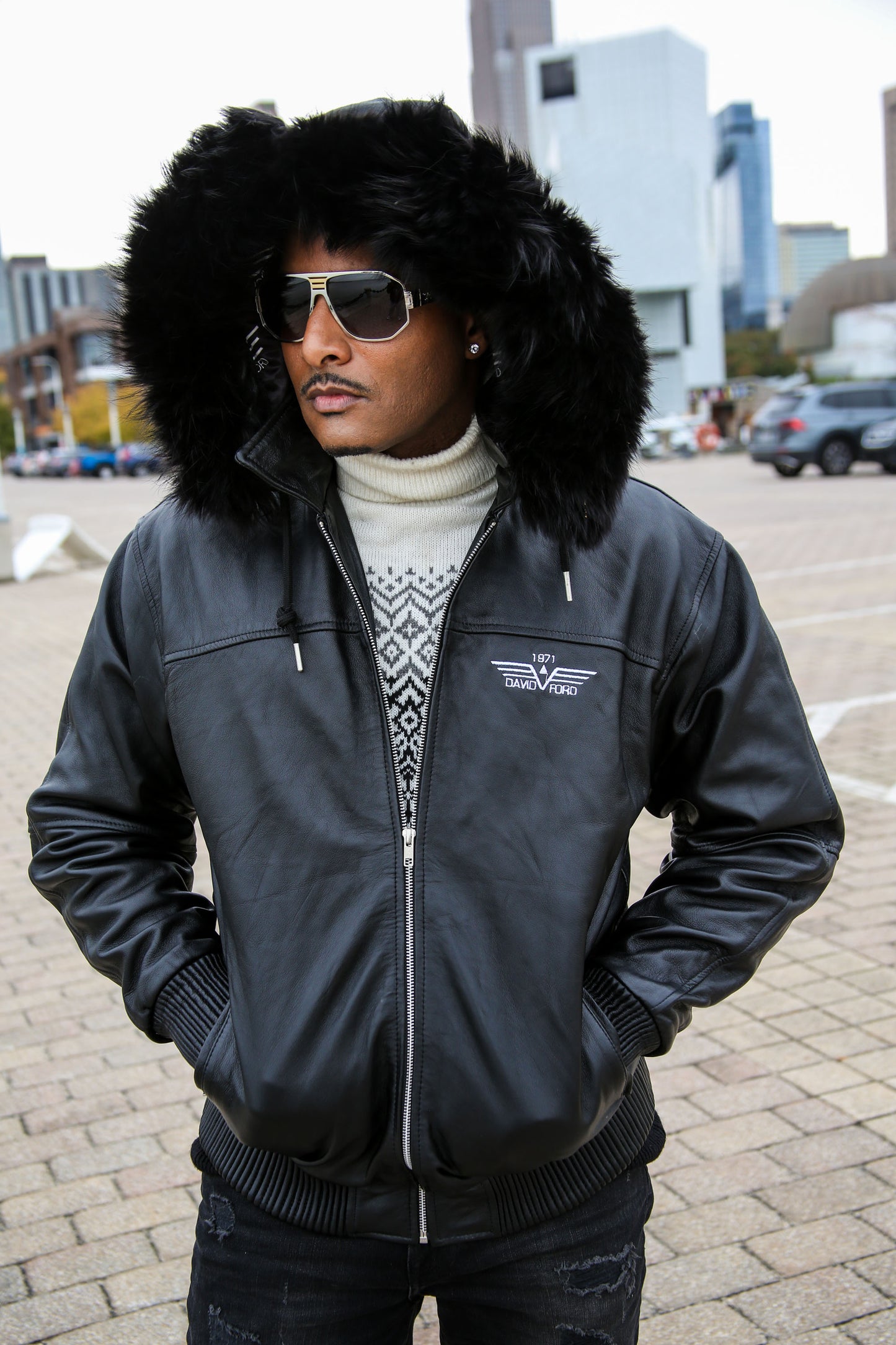 Hooded Lamb Leather