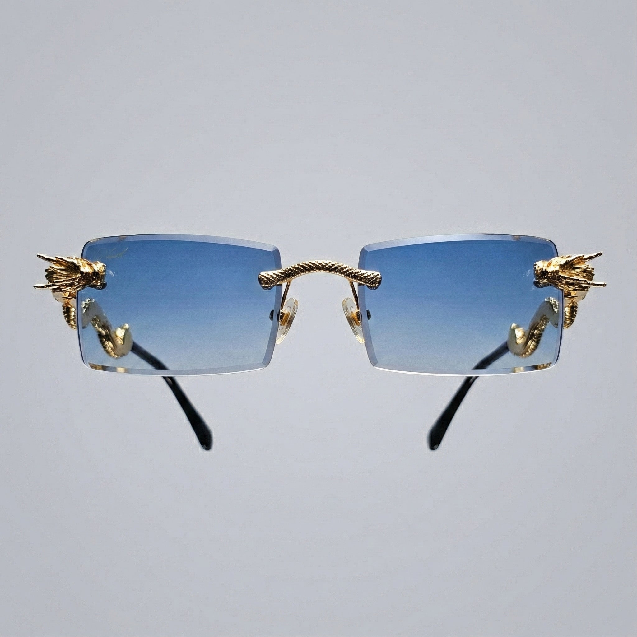 Dragon Rimless Eyewear | Futuristic Luxury Frames by David Ford