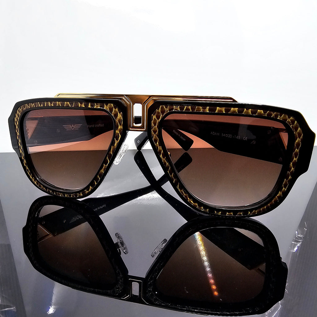 🐍 Adam Snakeskin Collection – Luxury Eyewear with Exotic Texture