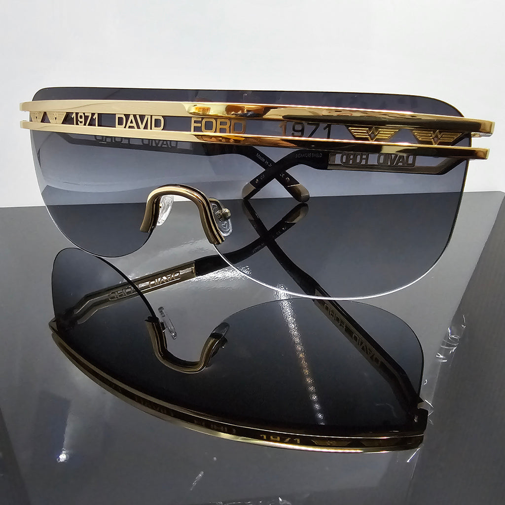 Signature Shield Collection – Luxury Oversized Shield Sunglasses by David Ford