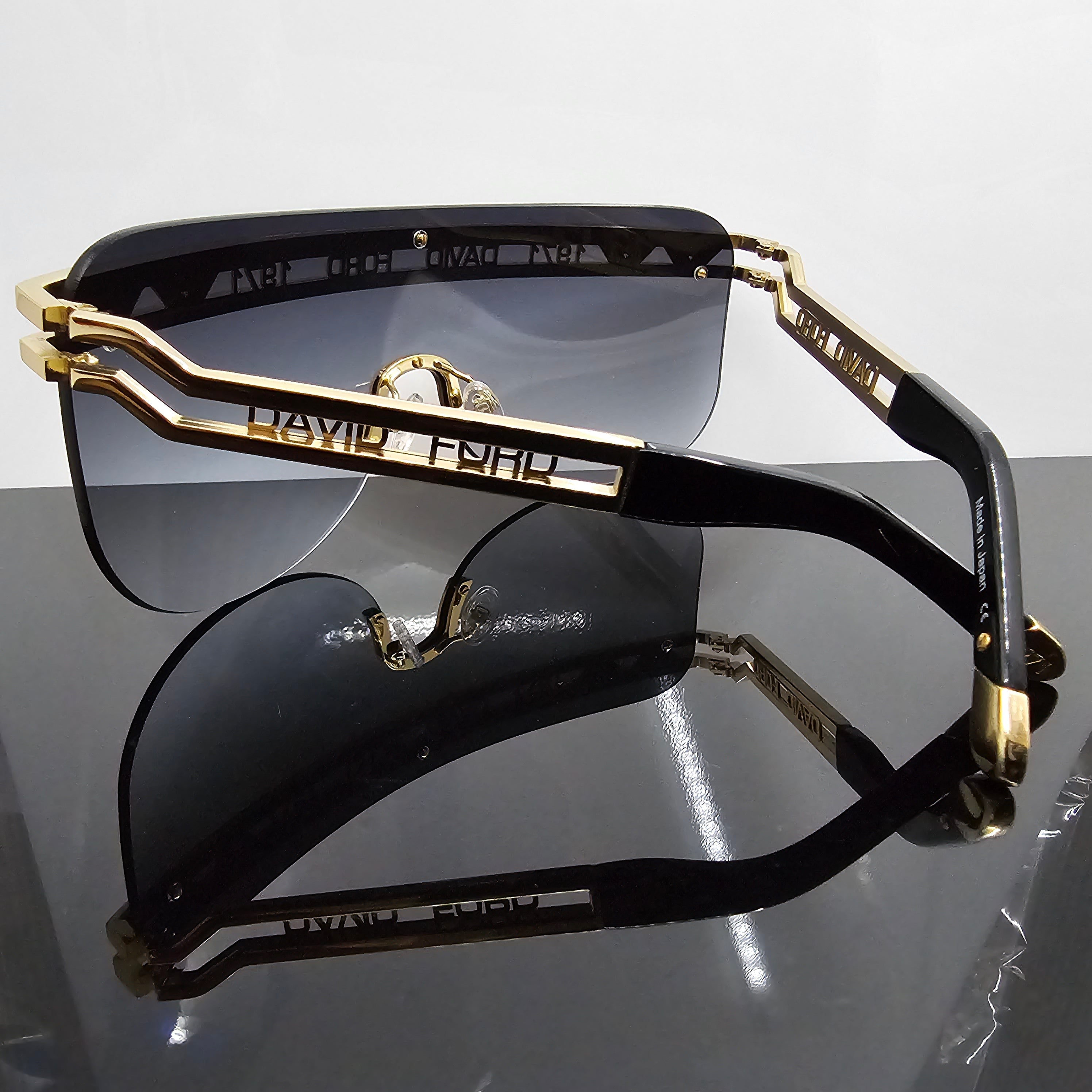 Signature Shield Collection – Luxury Oversized Shield Sunglasses by David Ford