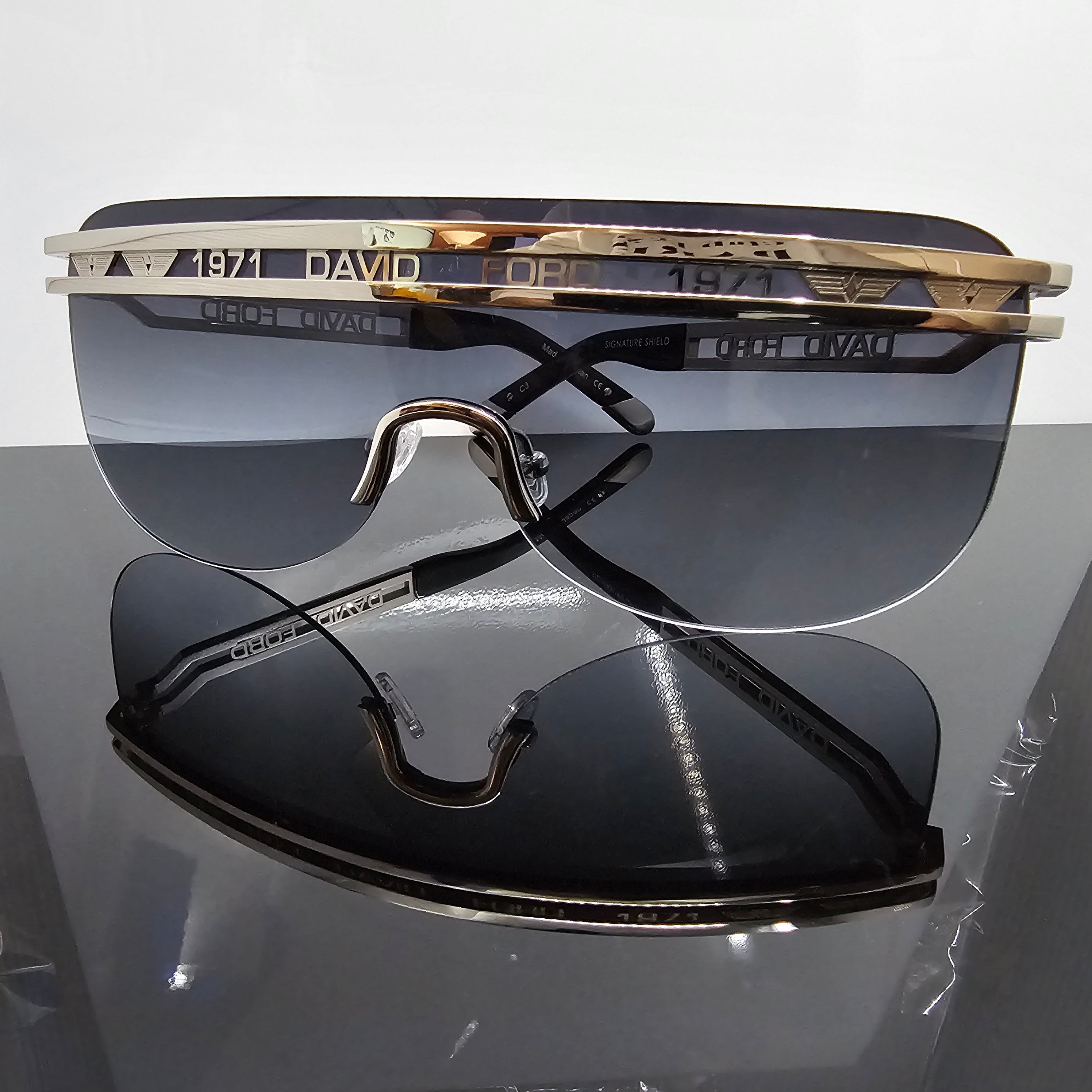 Signature Shield Collection – Luxury Oversized Shield Sunglasses by David Ford