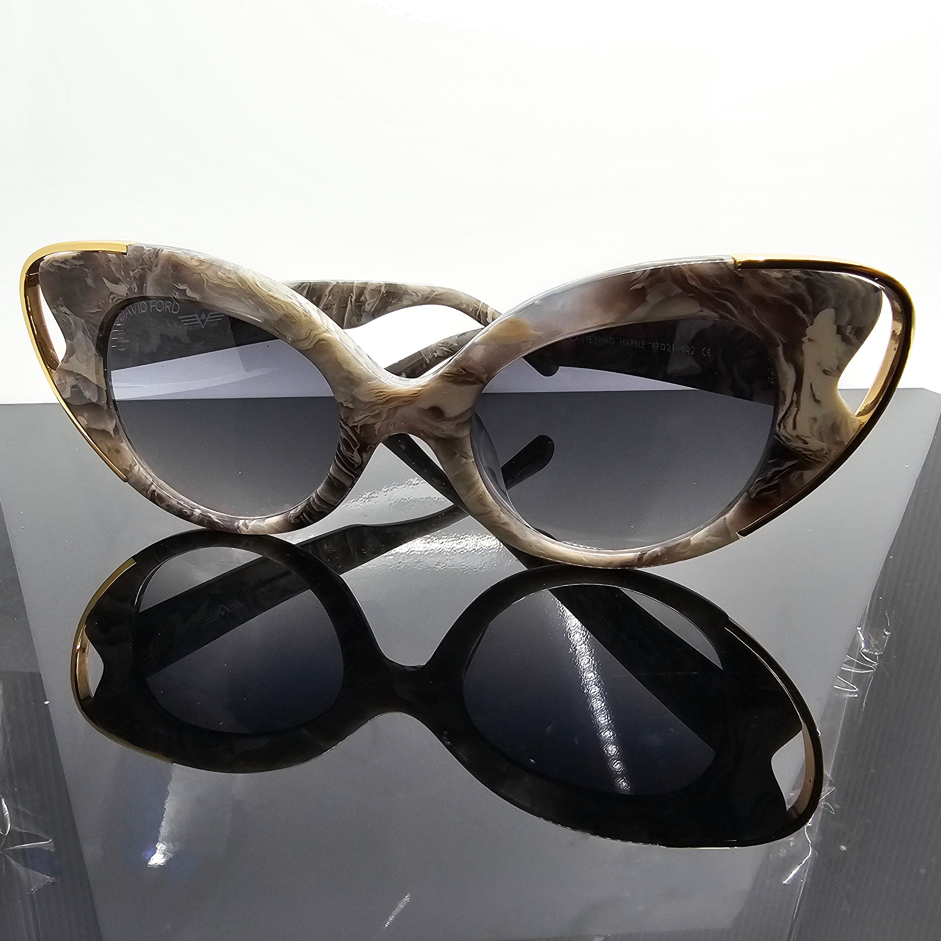 Cateye Primo Marble Collection – Luxury Women's Eyewear by David Ford