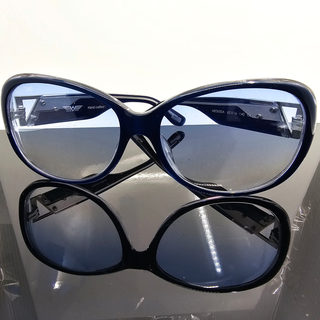 Medussa Collection – Black, Yellow & Blue Unisex Eyewear by David Ford