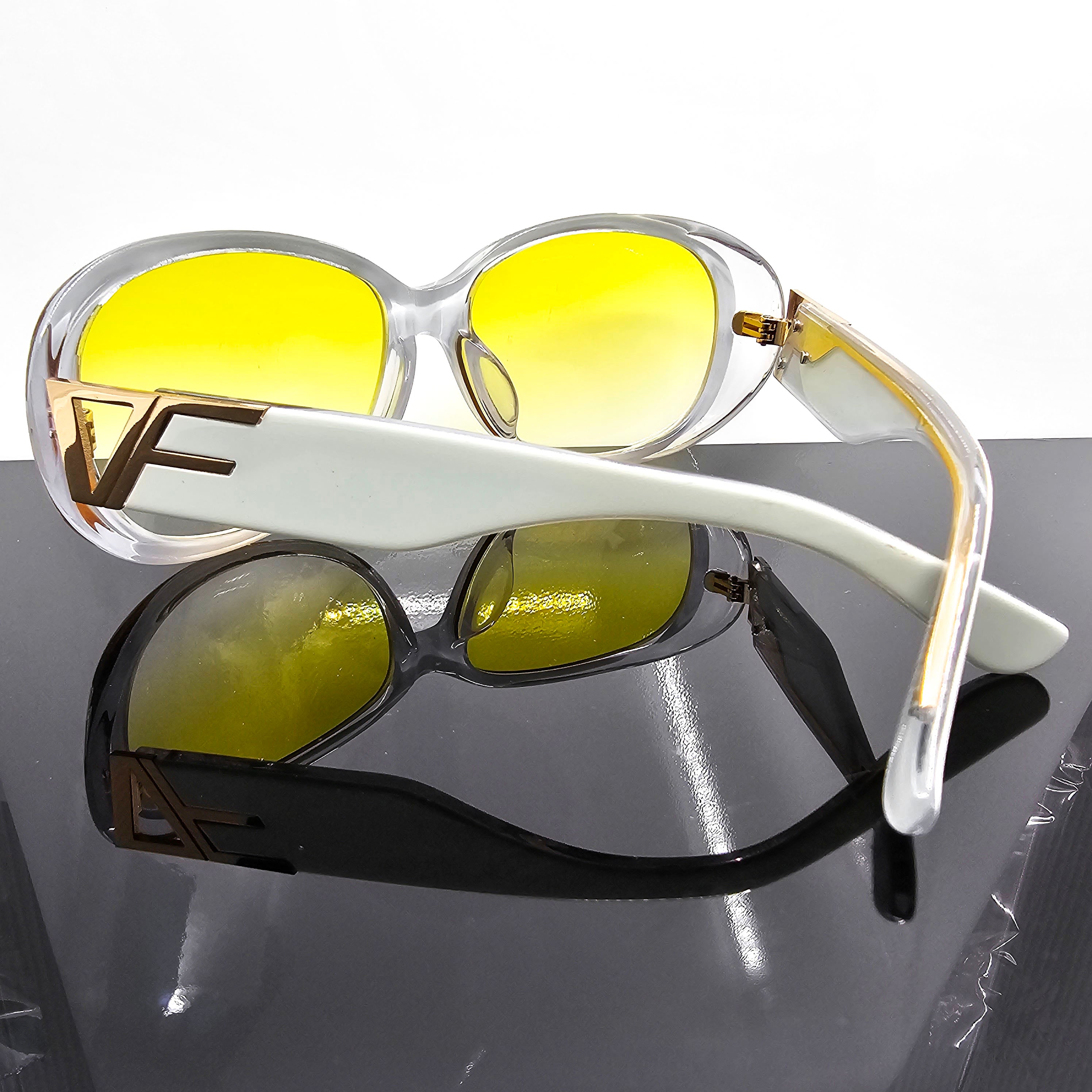 Medussa Collection – Black, Yellow & Blue Unisex Eyewear by David Ford