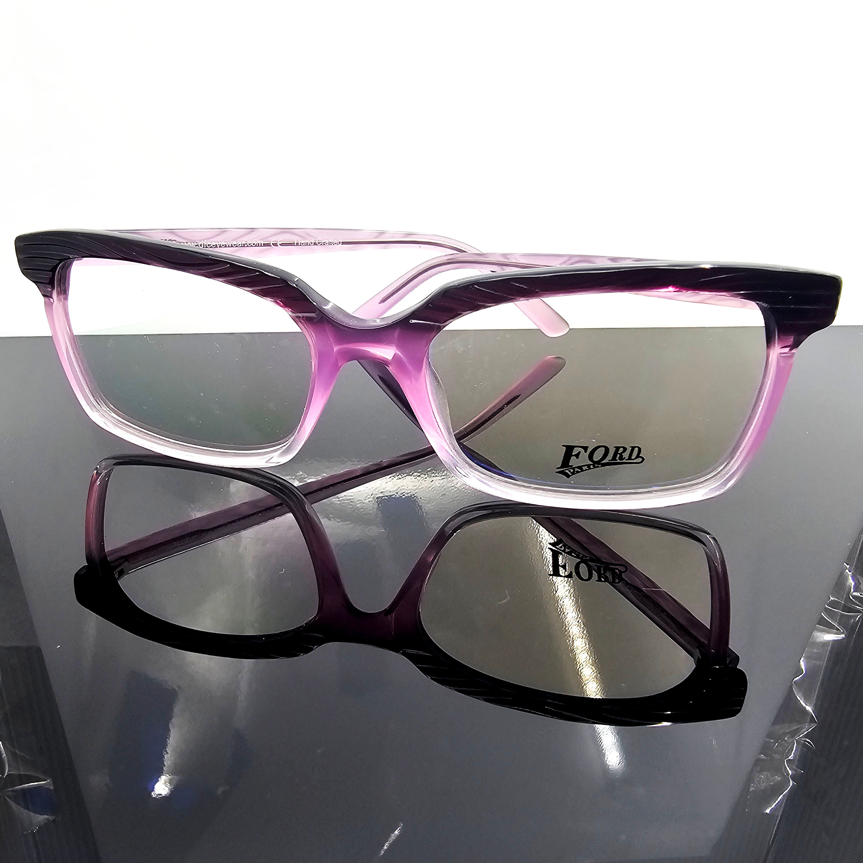 Ford Paris Square Purple – Bold Square Optical Eyewear by David Ford
