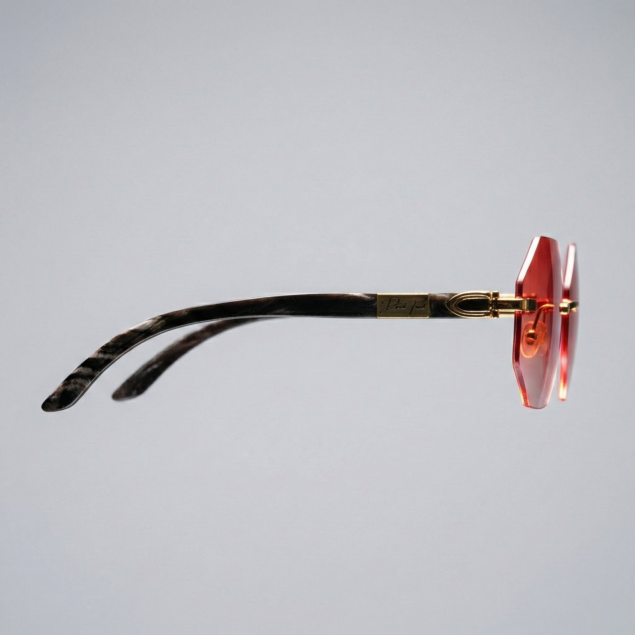 David Ford Buffalo Rimless Eyewear | Exotic Horn & 18K Gold Luxury Frames