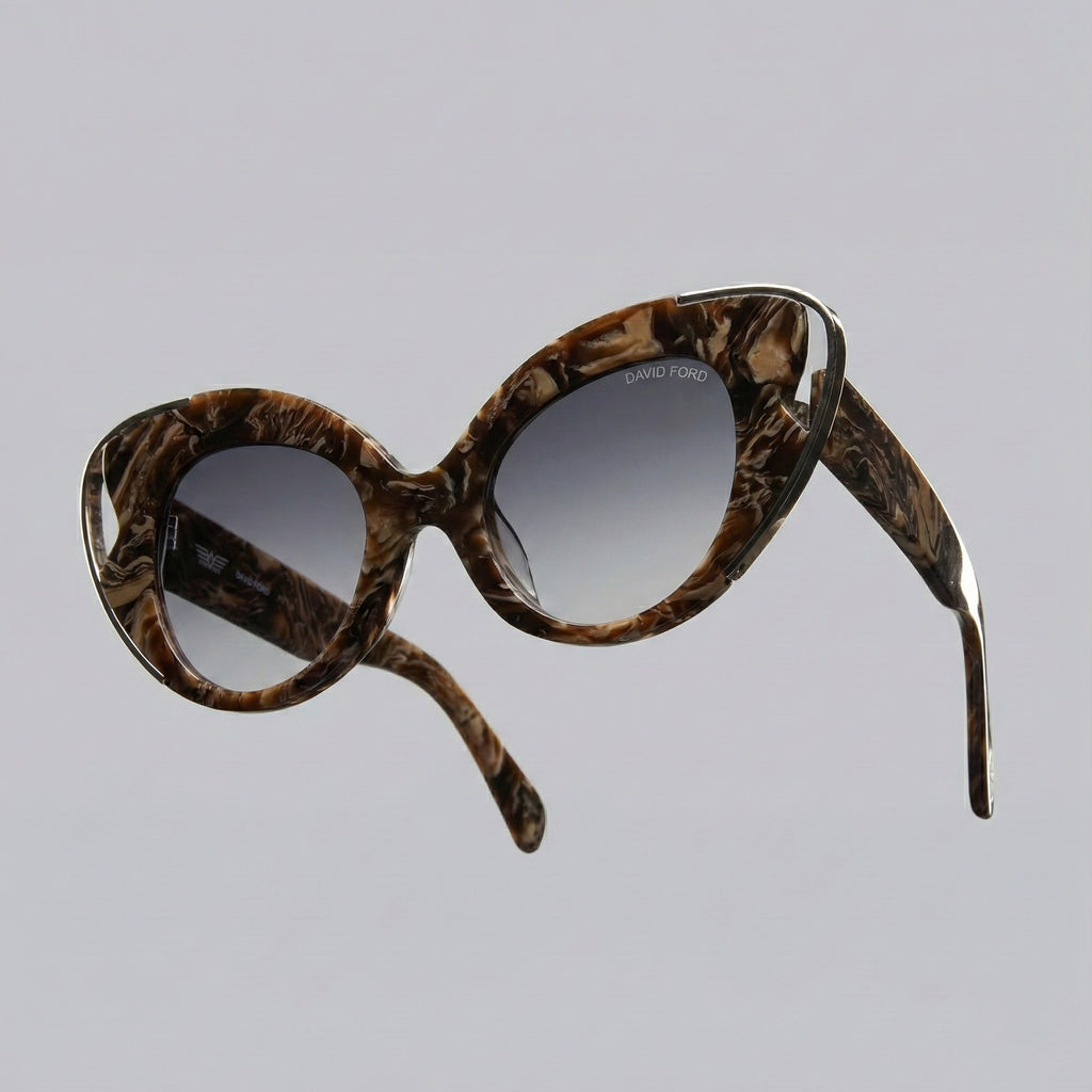 Cateye Primo Marble Collection – Luxury Women's Eyewear by David Ford