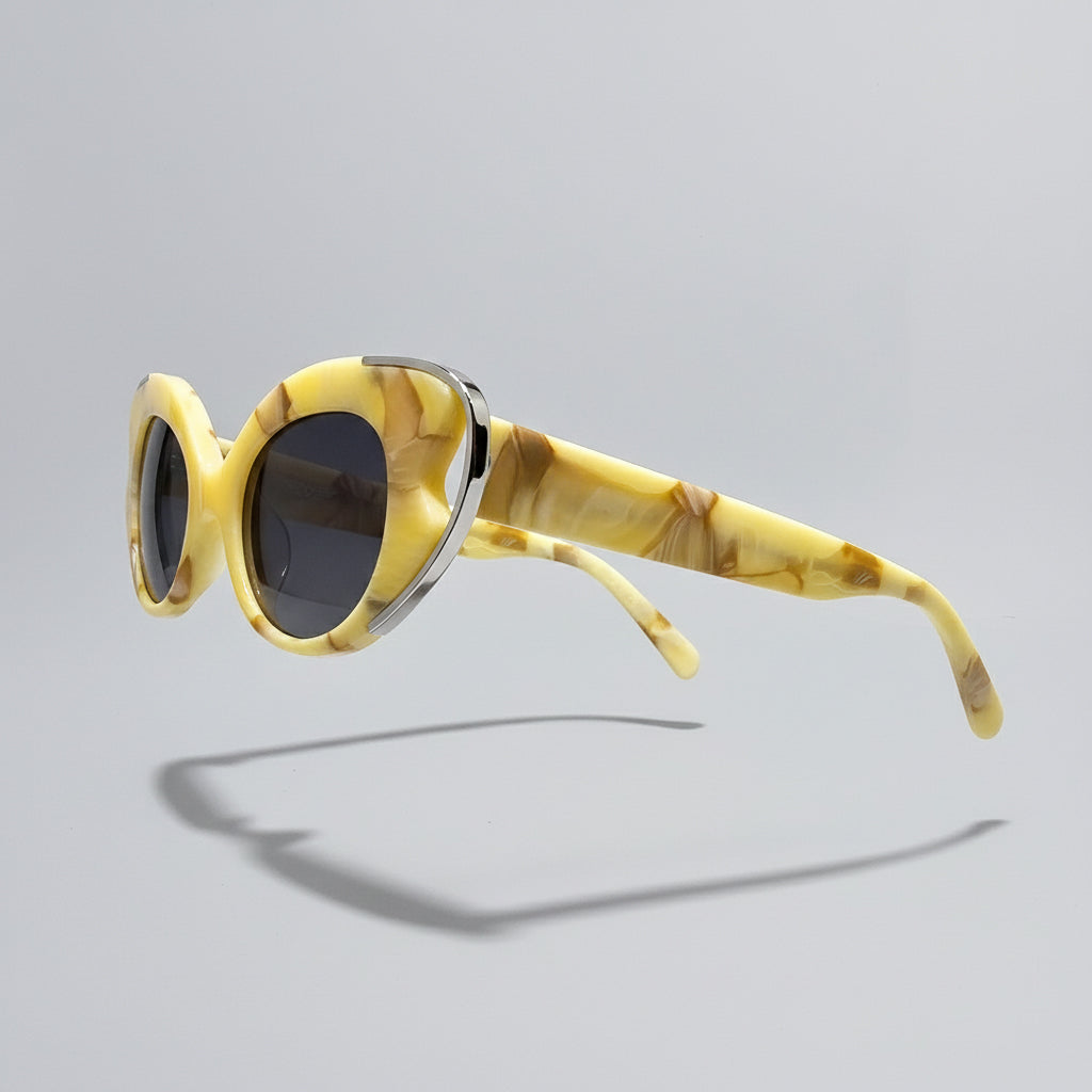 Cateye Primo Marble Collection – Luxury Women's Eyewear by David Ford