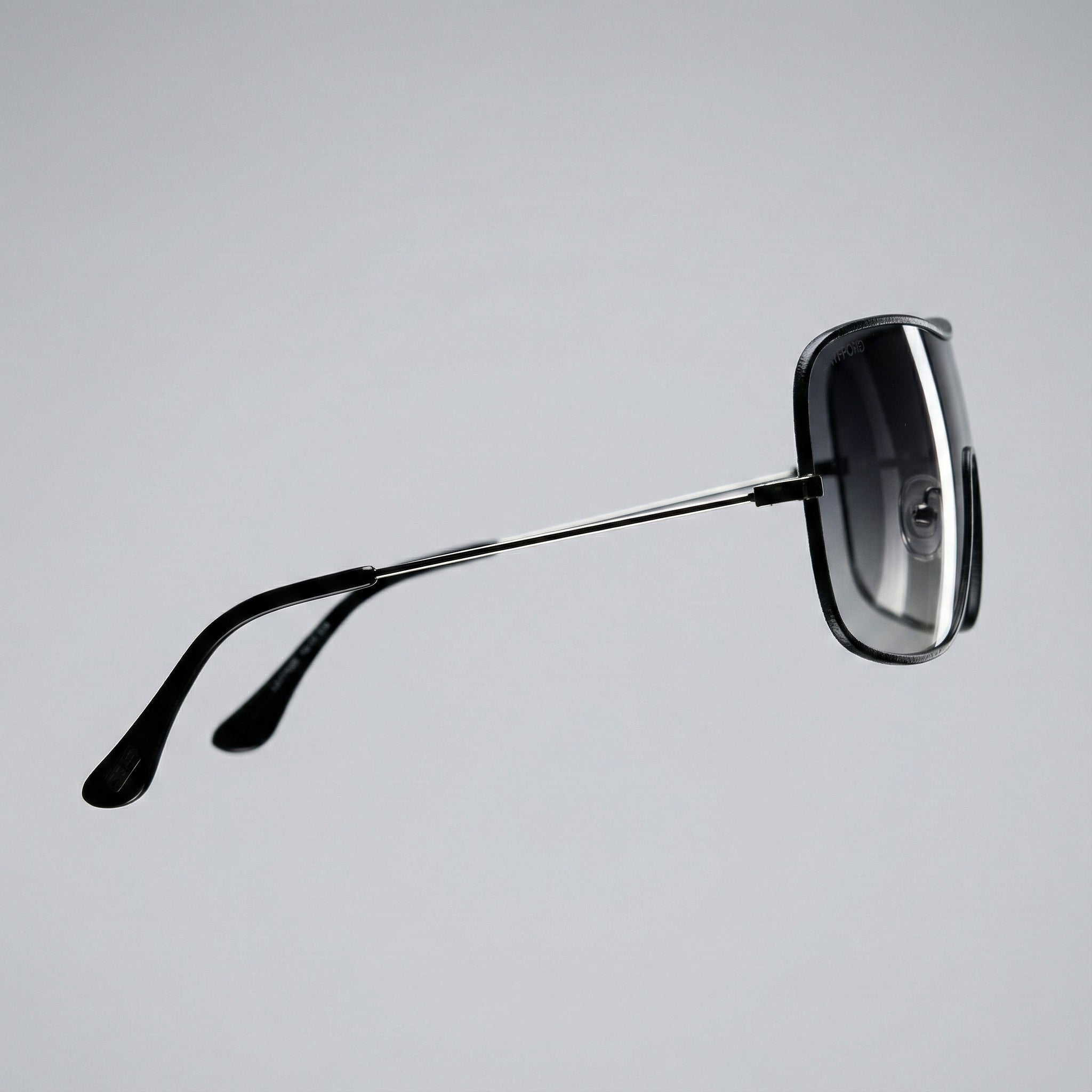 Leather Trim Shield Collection – Luxury Unisex Shield Sunglasses by David Ford