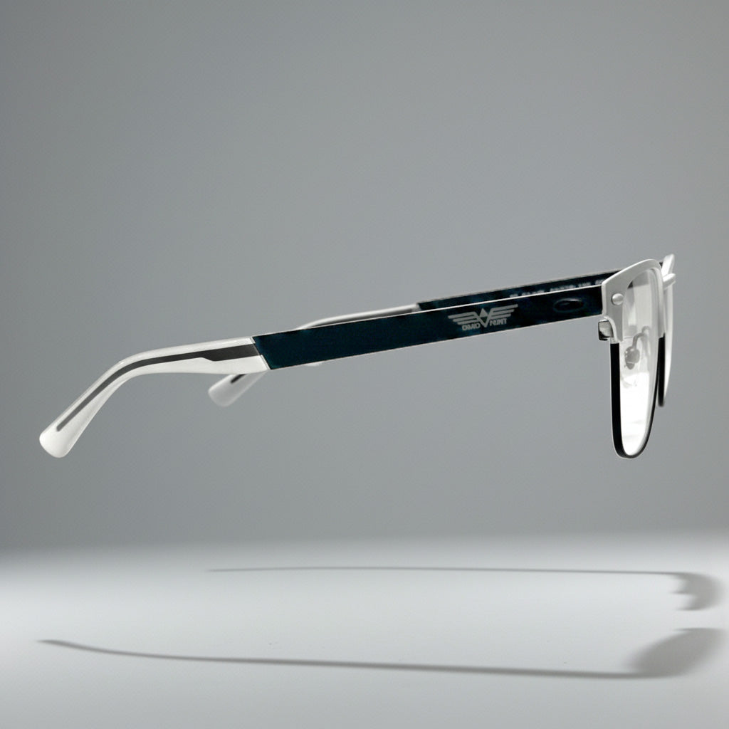 St. Clair Collection – Sophisticated Square Metal Eyewear by David Ford
