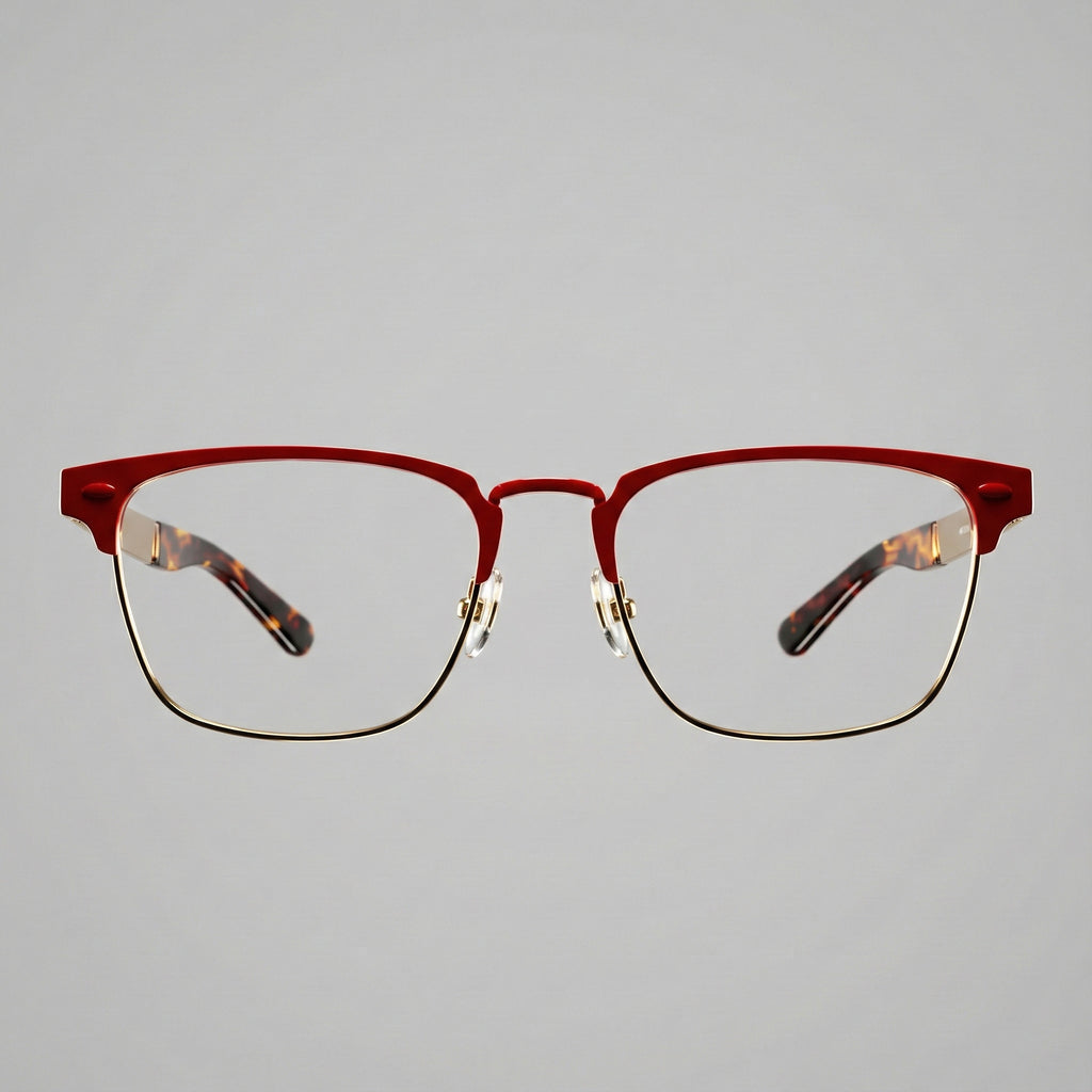 St. Clair Collection – Sophisticated Square Metal Eyewear by David Ford