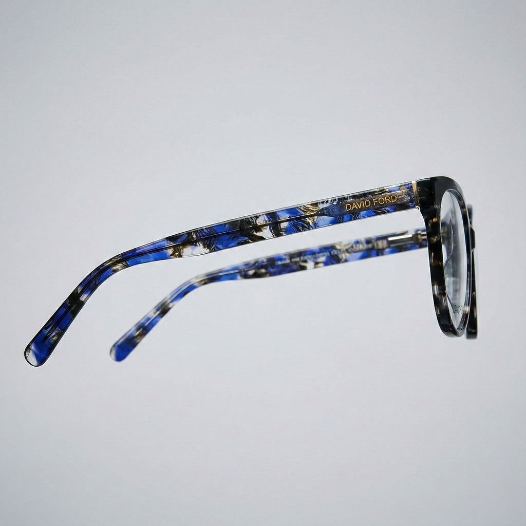 Bizzy – Oversized Round Acetate Eyewear by David Ford