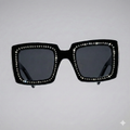 Opulence Black Swarovski Eyewear | Luxury Women's Designer Frames by David Ford
