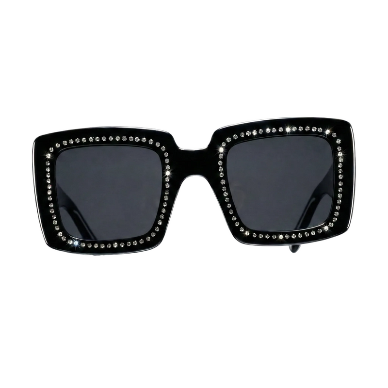 Opulence Black Swarovski Eyewear | Luxury Women's Designer Frames by David Ford