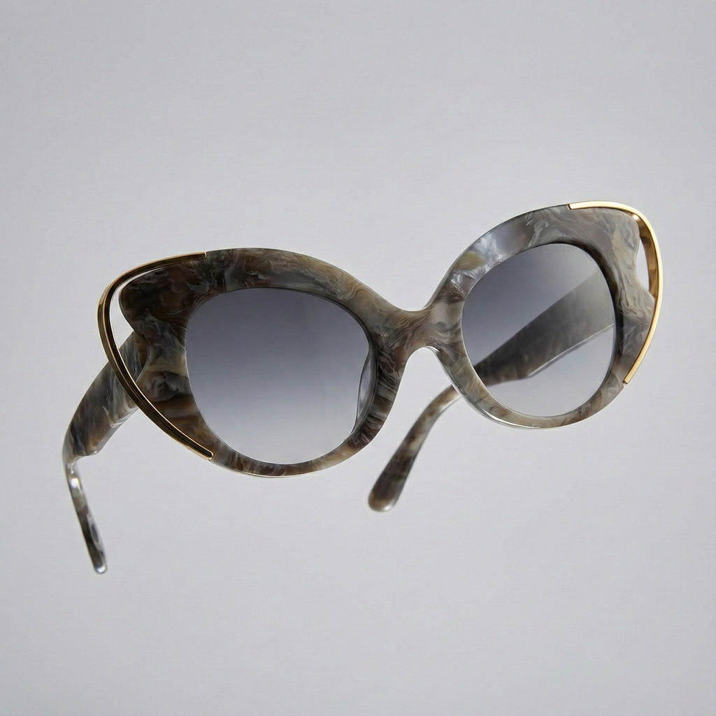 Cateye Primo Marble Collection – Luxury Women's Eyewear by David Ford