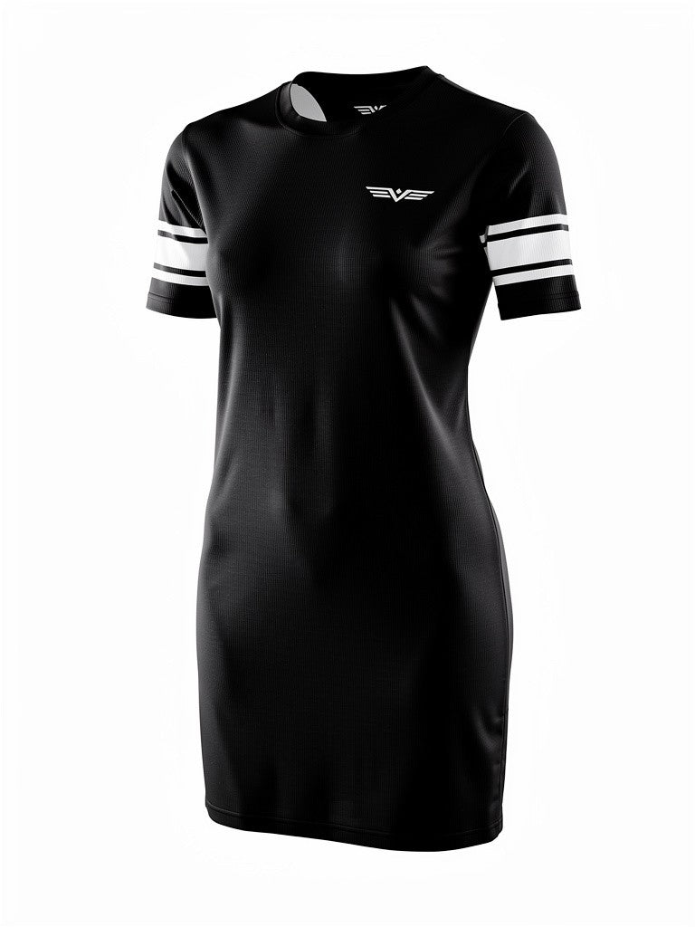 cotton racer dress