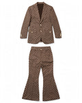 The Terra Chessboard Suit — Tobacco & Truffle Brown