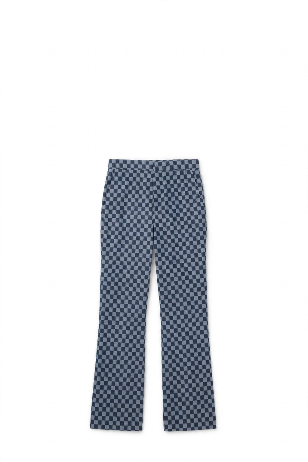 The Venezia Chessboard Suit — Navy & Pigeon Blue Edition