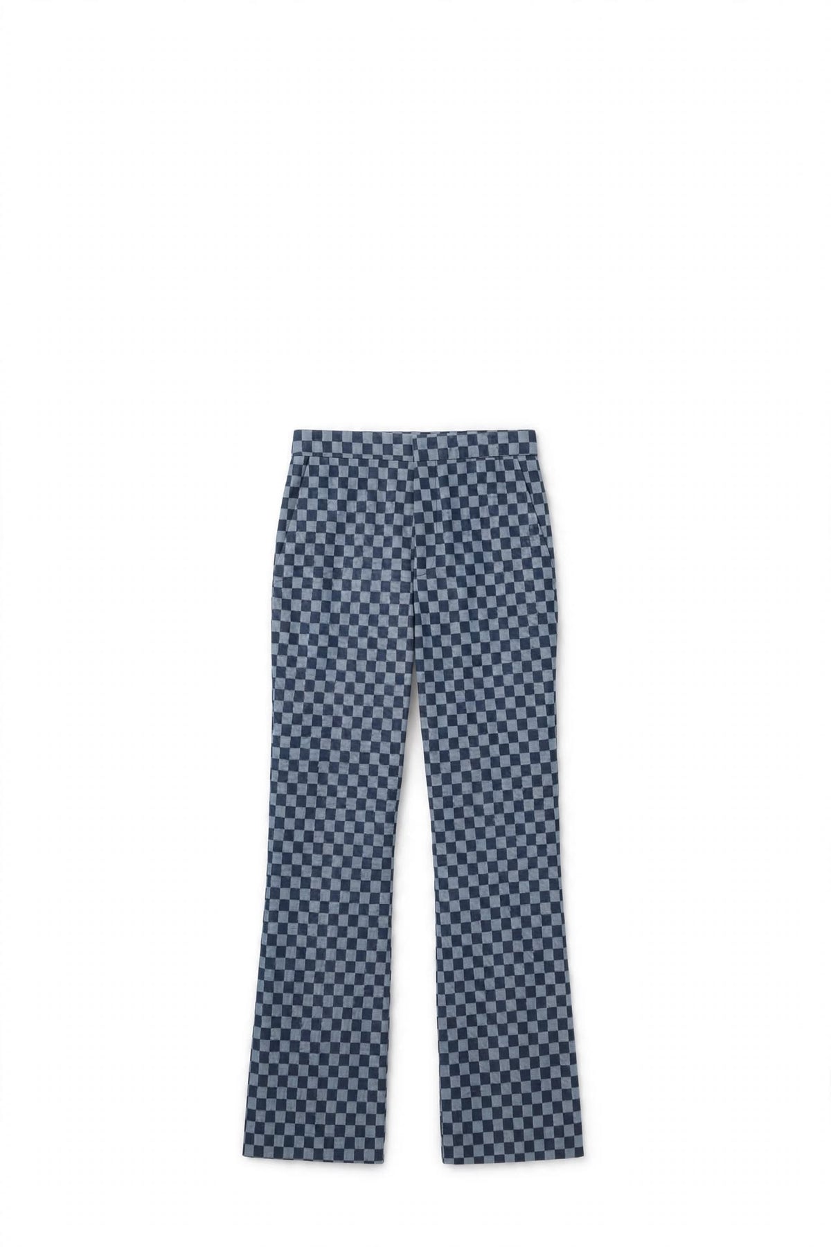 The Venezia Chessboard Suit — Navy & Pigeon Blue Edition