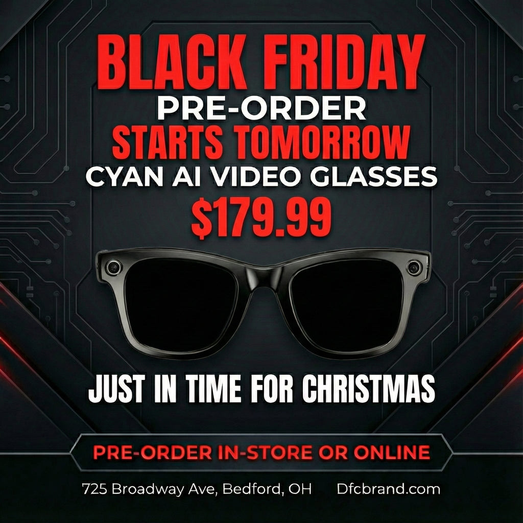AI VIDEO CYAN GLASSES (PREORDER) TO YOU BY CHRISTMAS