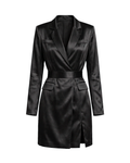 DAVID FORD PARIS Satin Blazer Dress (Custom Made Allow 3  weeks)