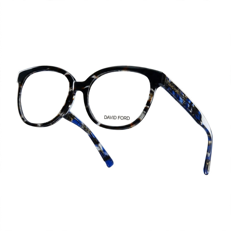 Bizzy – Oversized Round Acetate Eyewear by David Ford