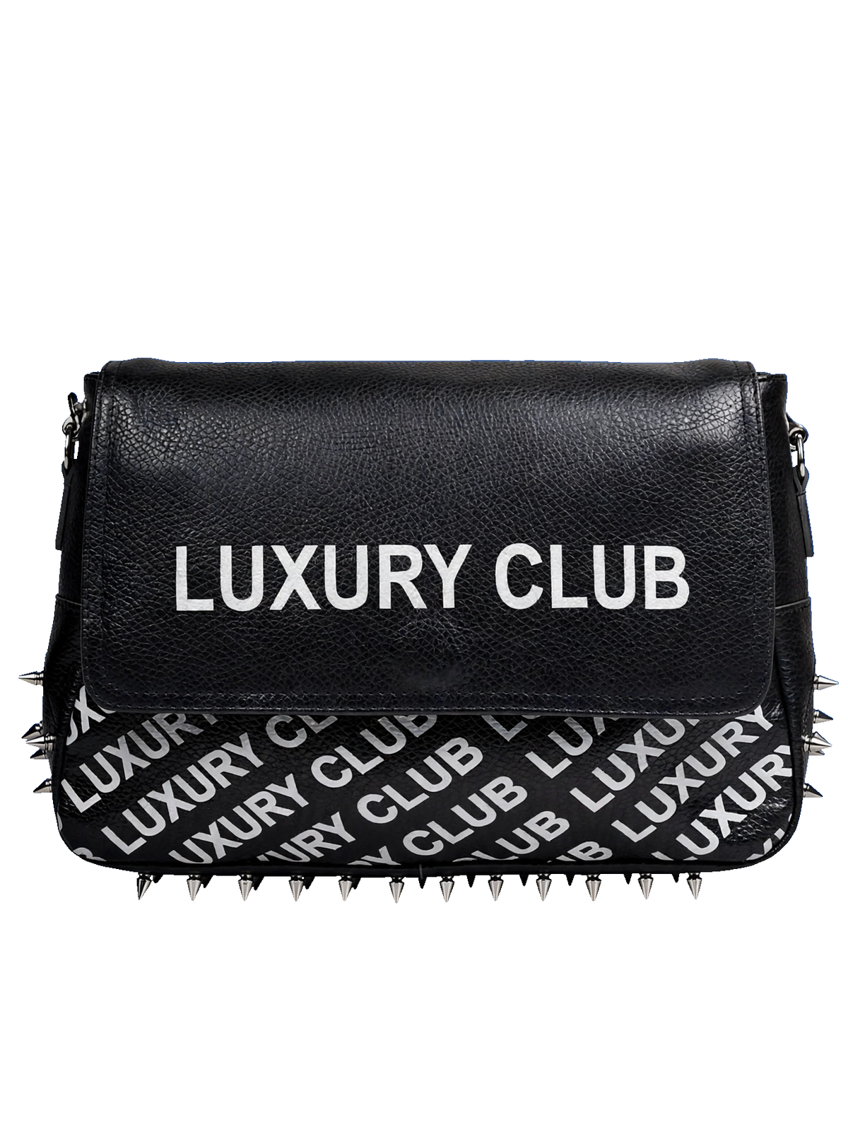 Luxury Club Studded Flopper Purse – Statement Leather Handbag by David Ford