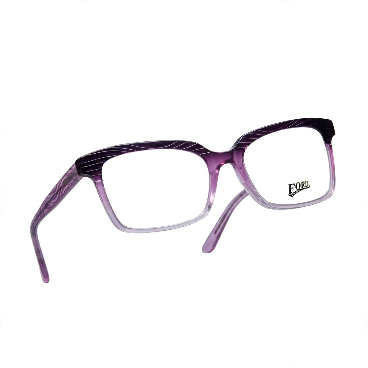 Ford Paris Square Purple – Bold Square Optical Eyewear by David Ford