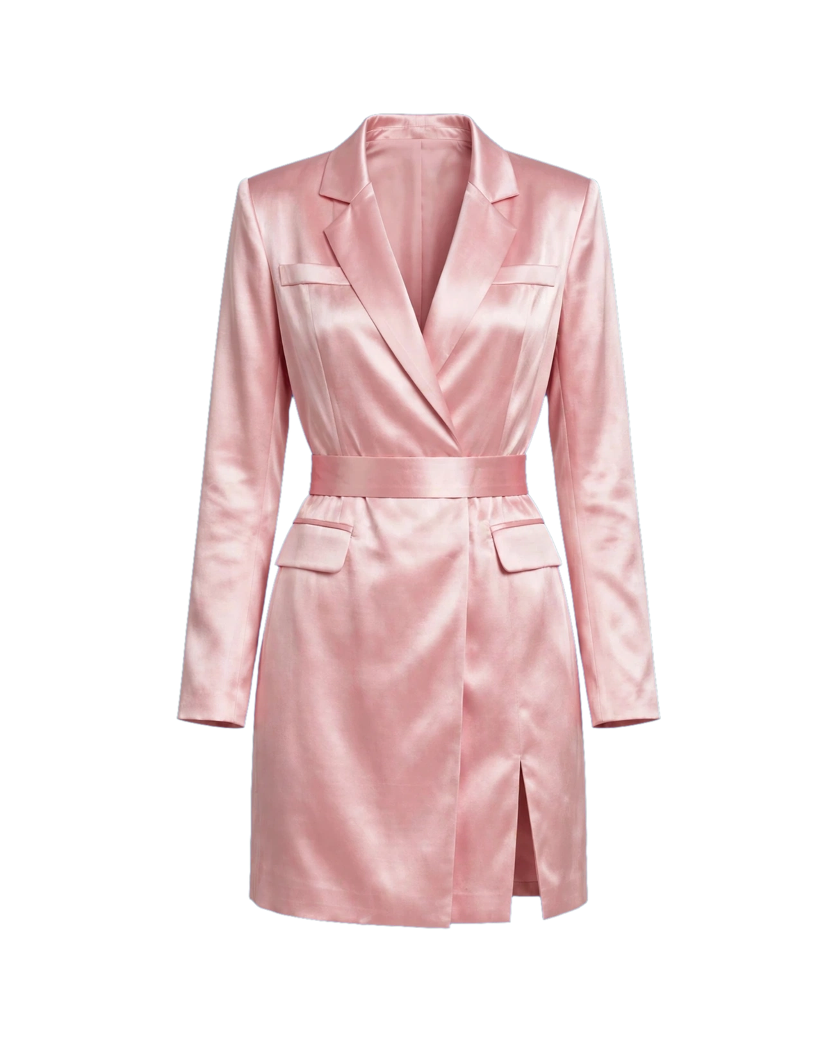 DAVID FORD PARIS Satin Blazer Dress (Custom Made Allow 3  weeks)