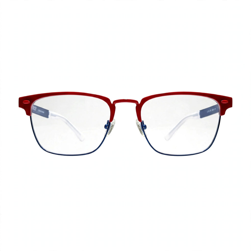 St. Clair Collection – Sophisticated Square Metal Eyewear by David Ford