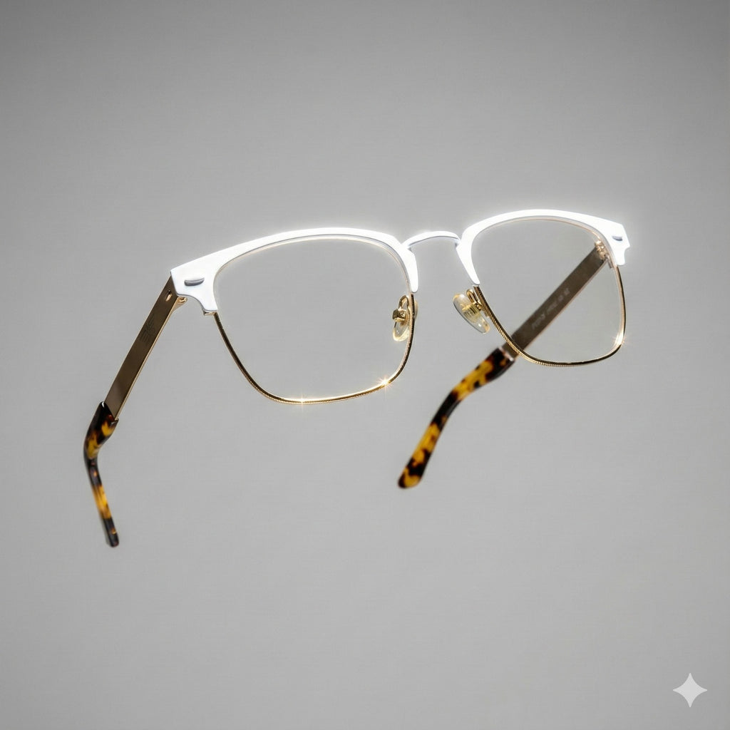 St. Clair Collection – Sophisticated Square Metal Eyewear by David Ford