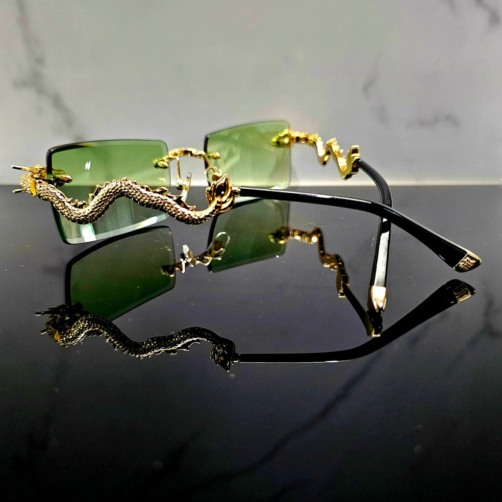 Dragon Rimless Eyewear | Futuristic Luxury Frames by David Ford