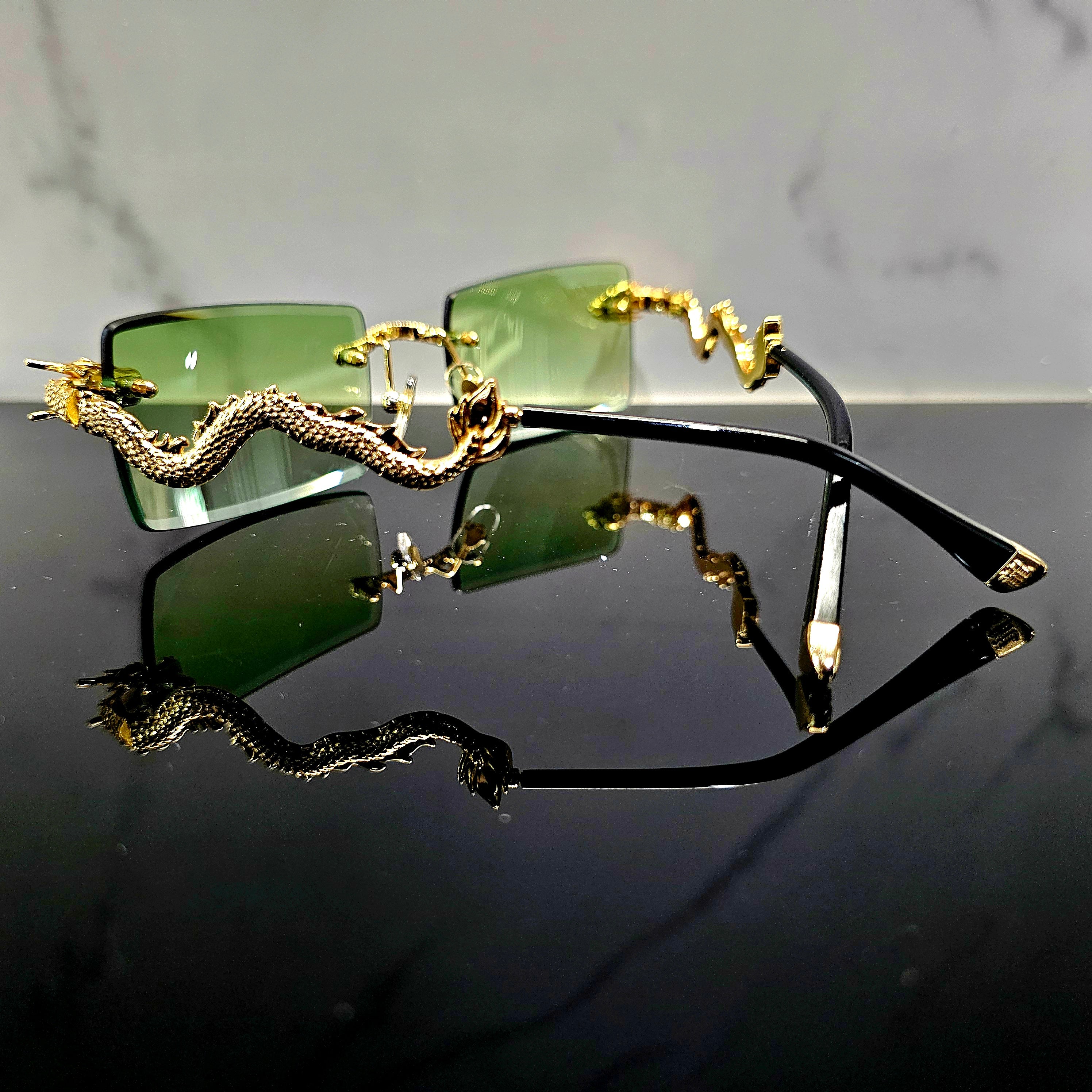 Dragon Rimless Eyewear | Futuristic Luxury Frames by David Ford