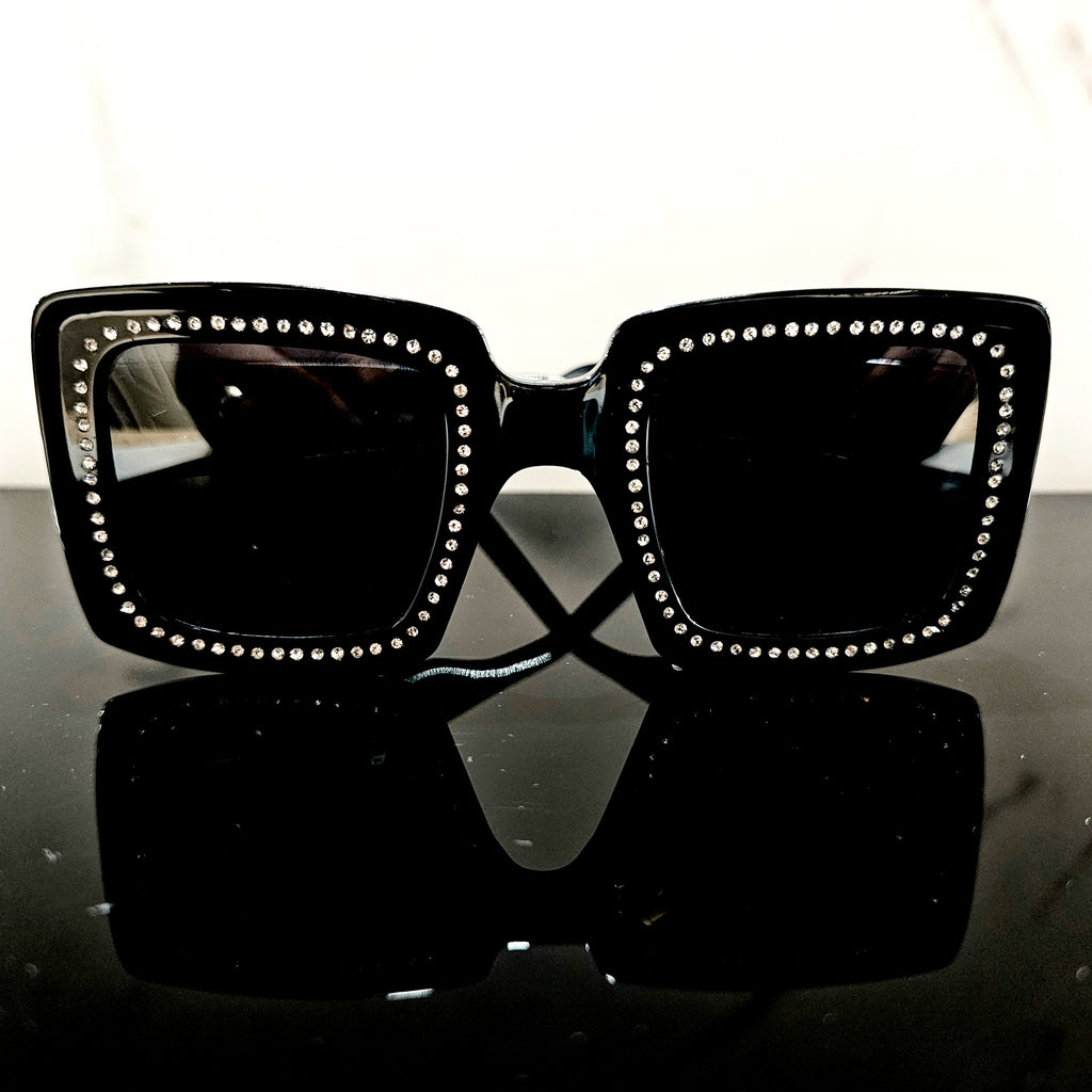 Opulence Black Swarovski Eyewear | Luxury Women's Designer Frames by David Ford