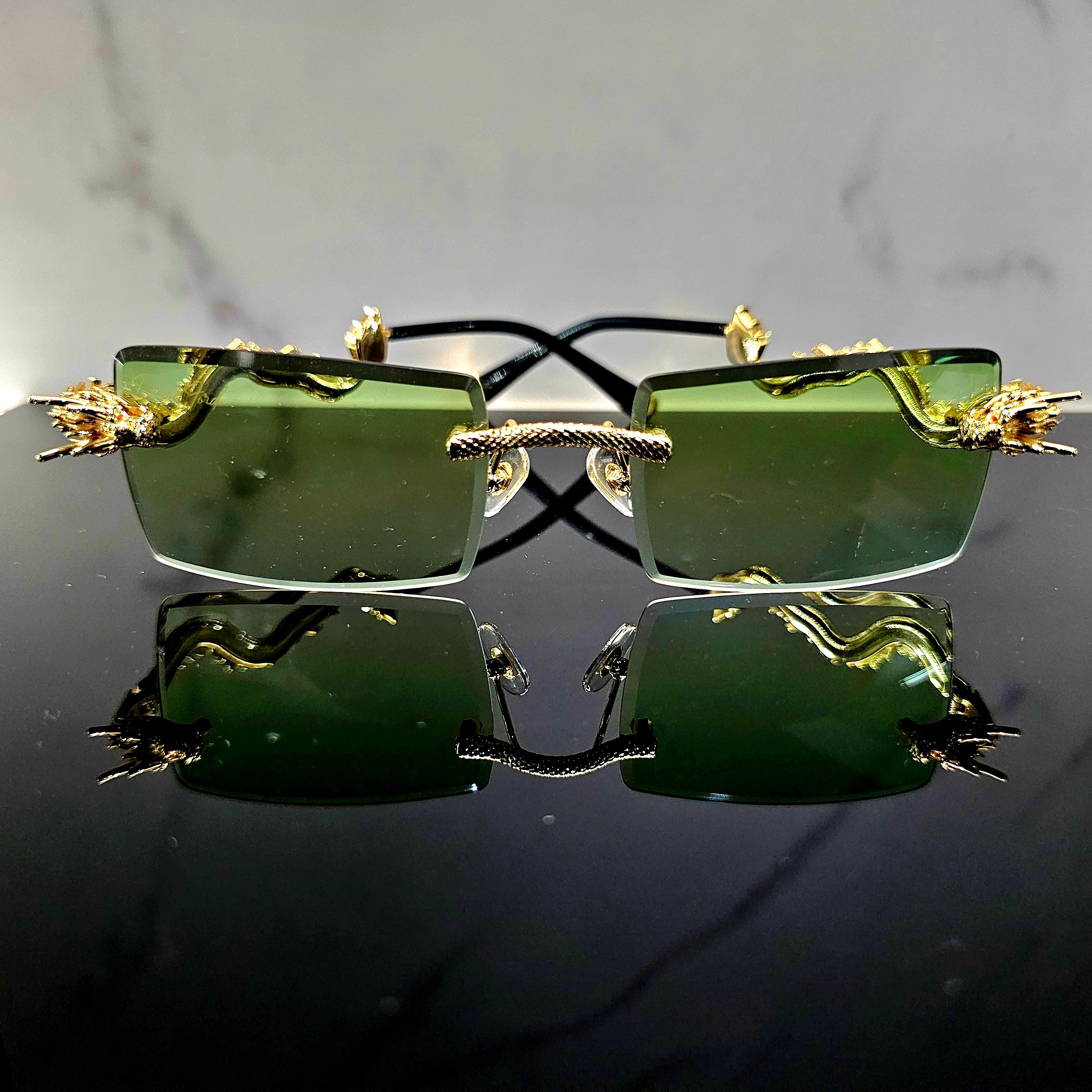 Dragon Rimless Eyewear | Futuristic Luxury Frames by David Ford