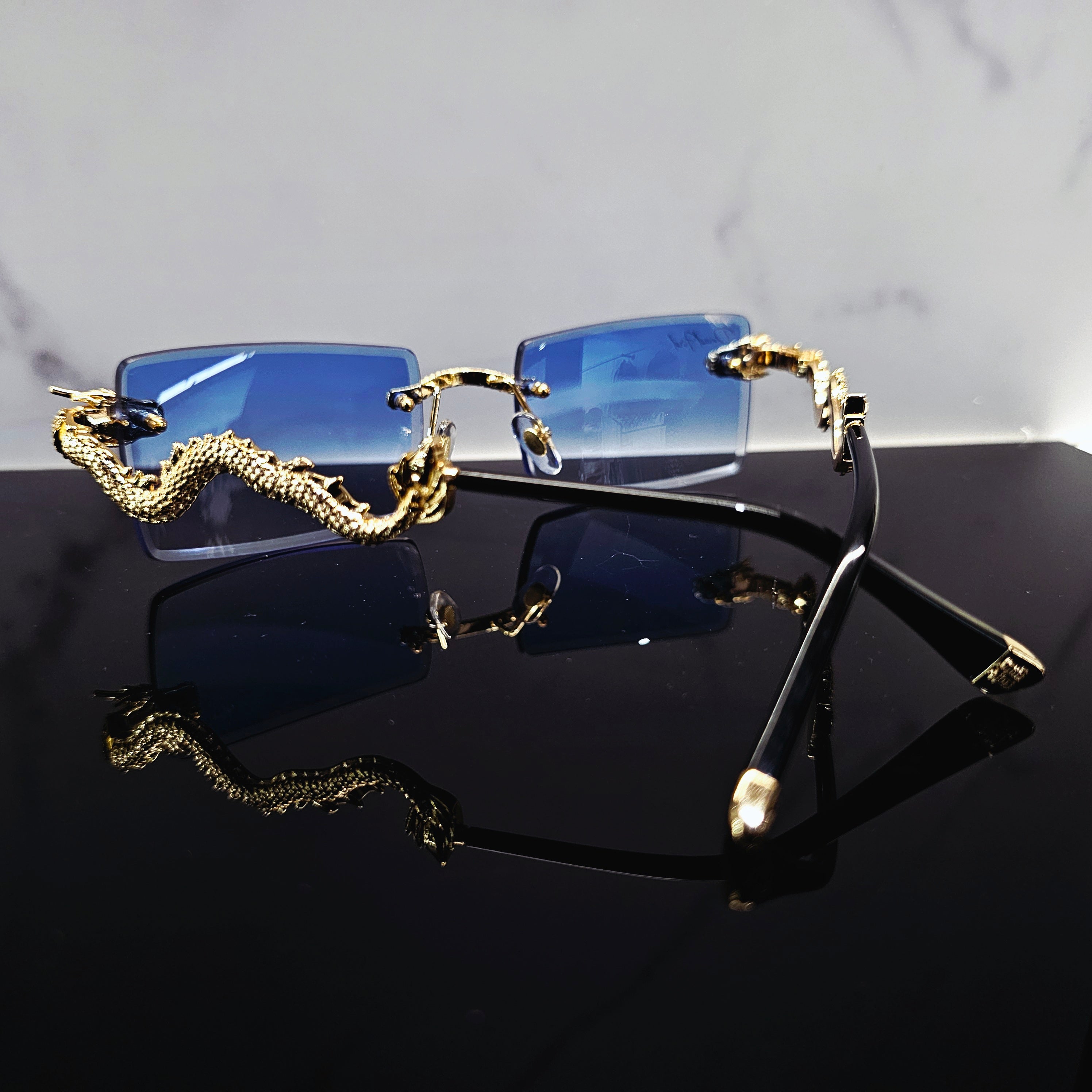 Dragon Rimless Eyewear | Futuristic Luxury Frames by David Ford