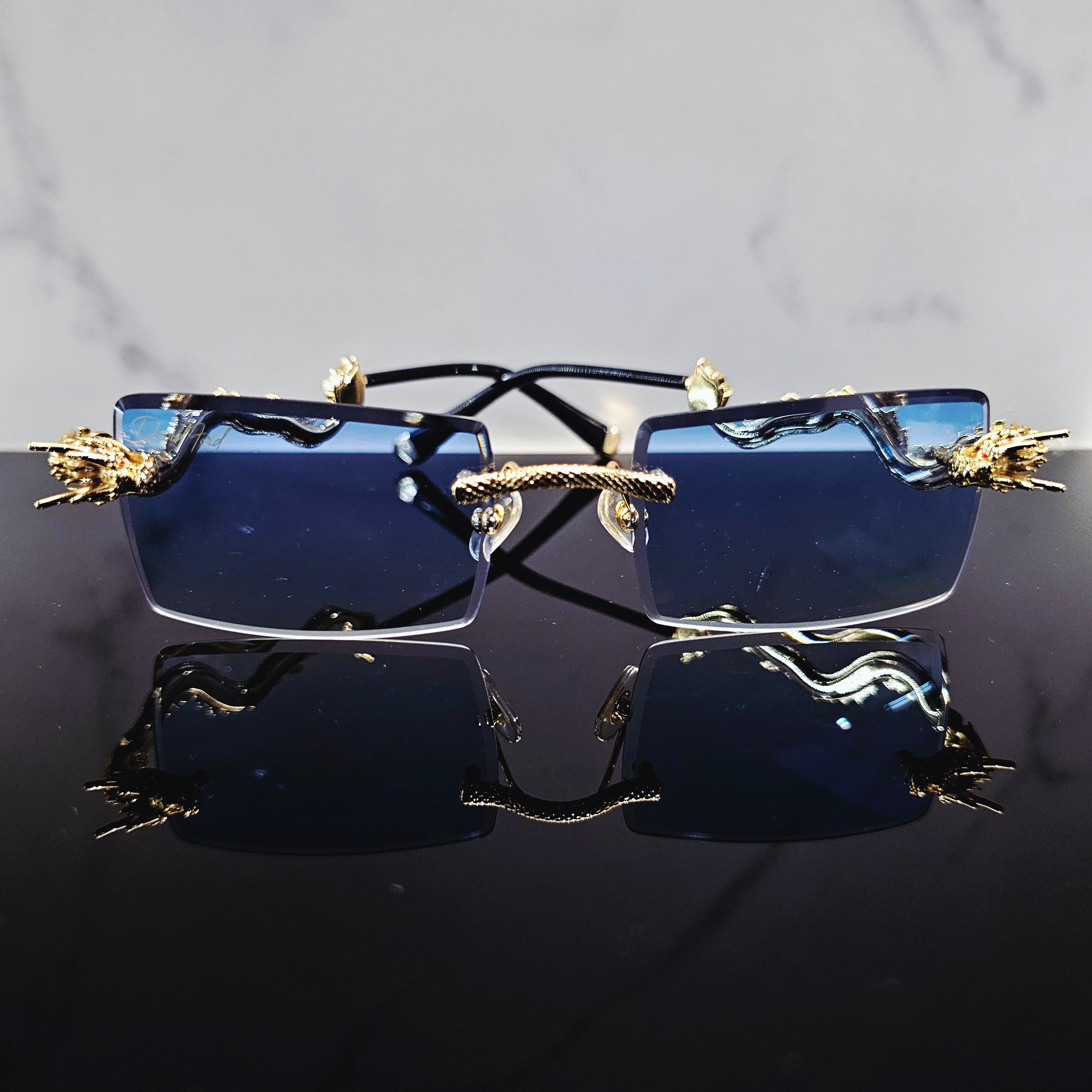 Dragon Rimless Eyewear | Futuristic Luxury Frames by David Ford