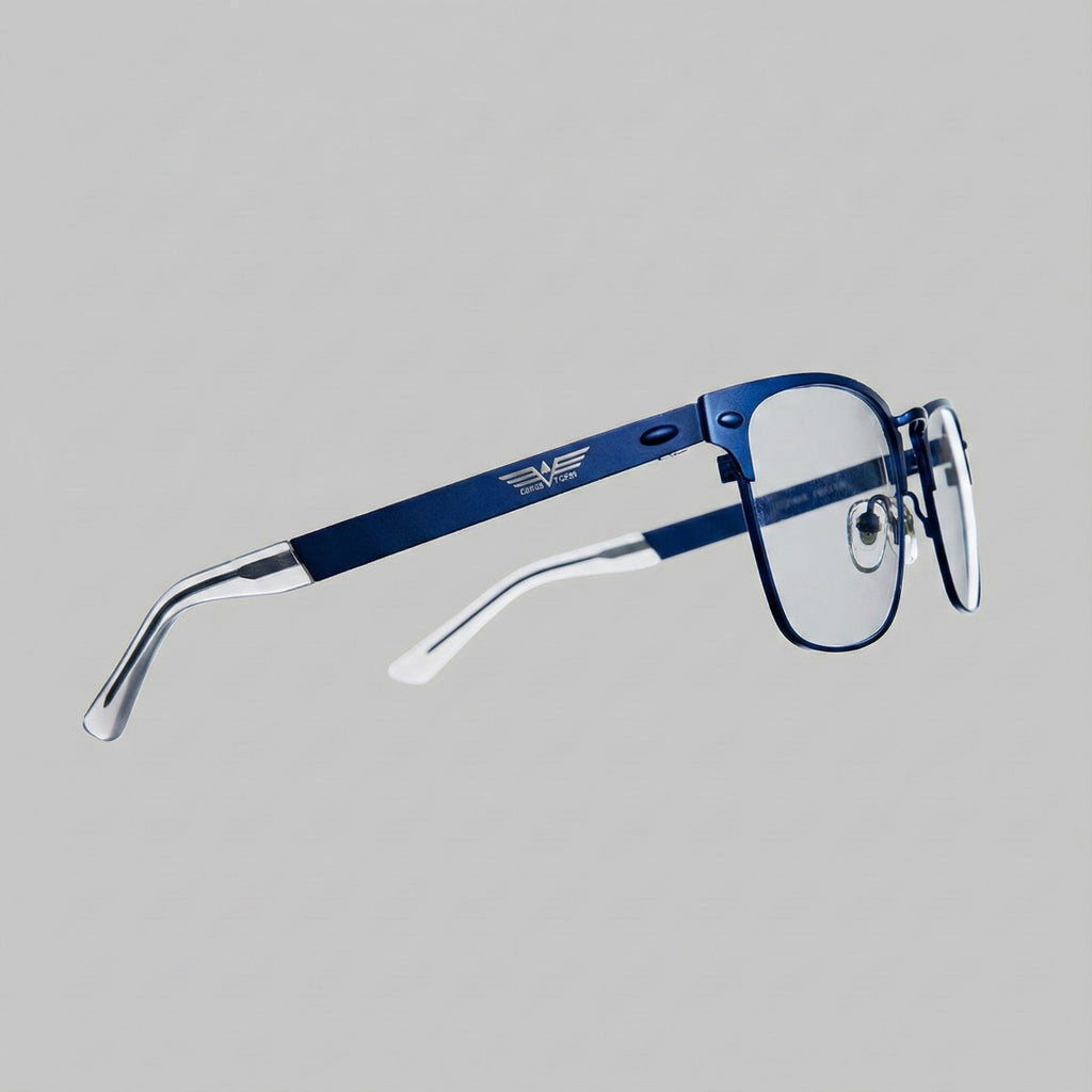 St. Clair Collection – Sophisticated Square Metal Eyewear by David Ford