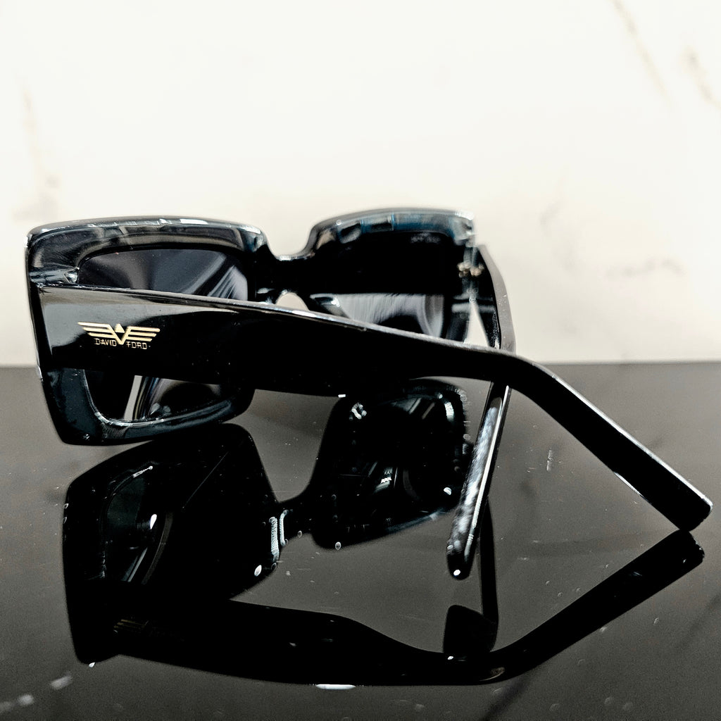 Opulence Black Swarovski Eyewear | Luxury Women's Designer Frames by David Ford