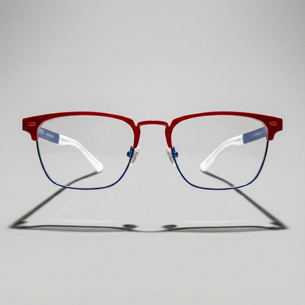 St. Clair Collection – Sophisticated Square Metal Eyewear by David Ford