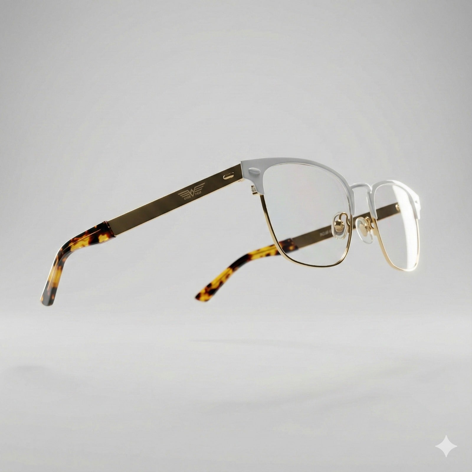 St. Clair Collection – Sophisticated Square Metal Eyewear by David Ford