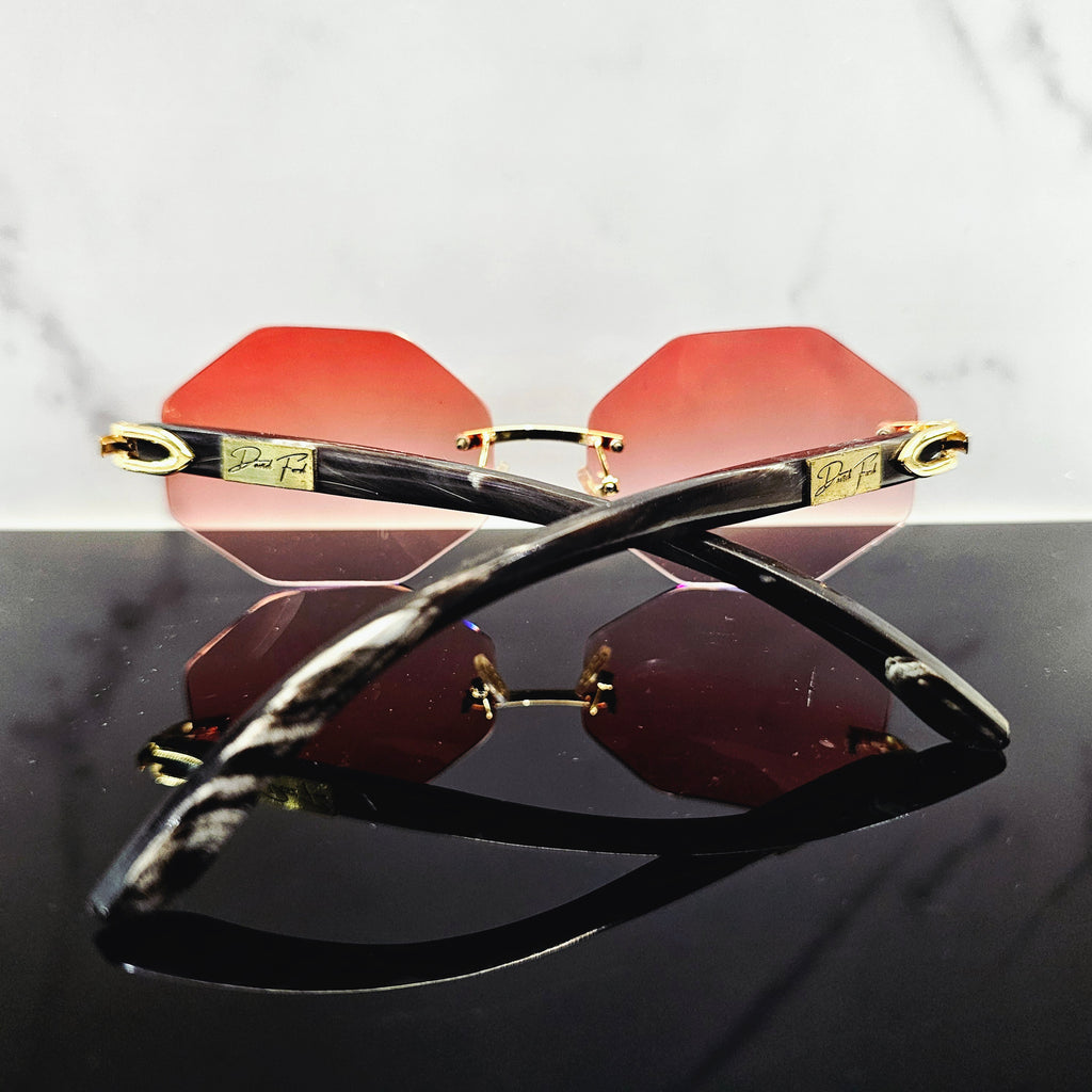 David Ford Buffalo Rimless Eyewear | Exotic Horn & 18K Gold Luxury Frames