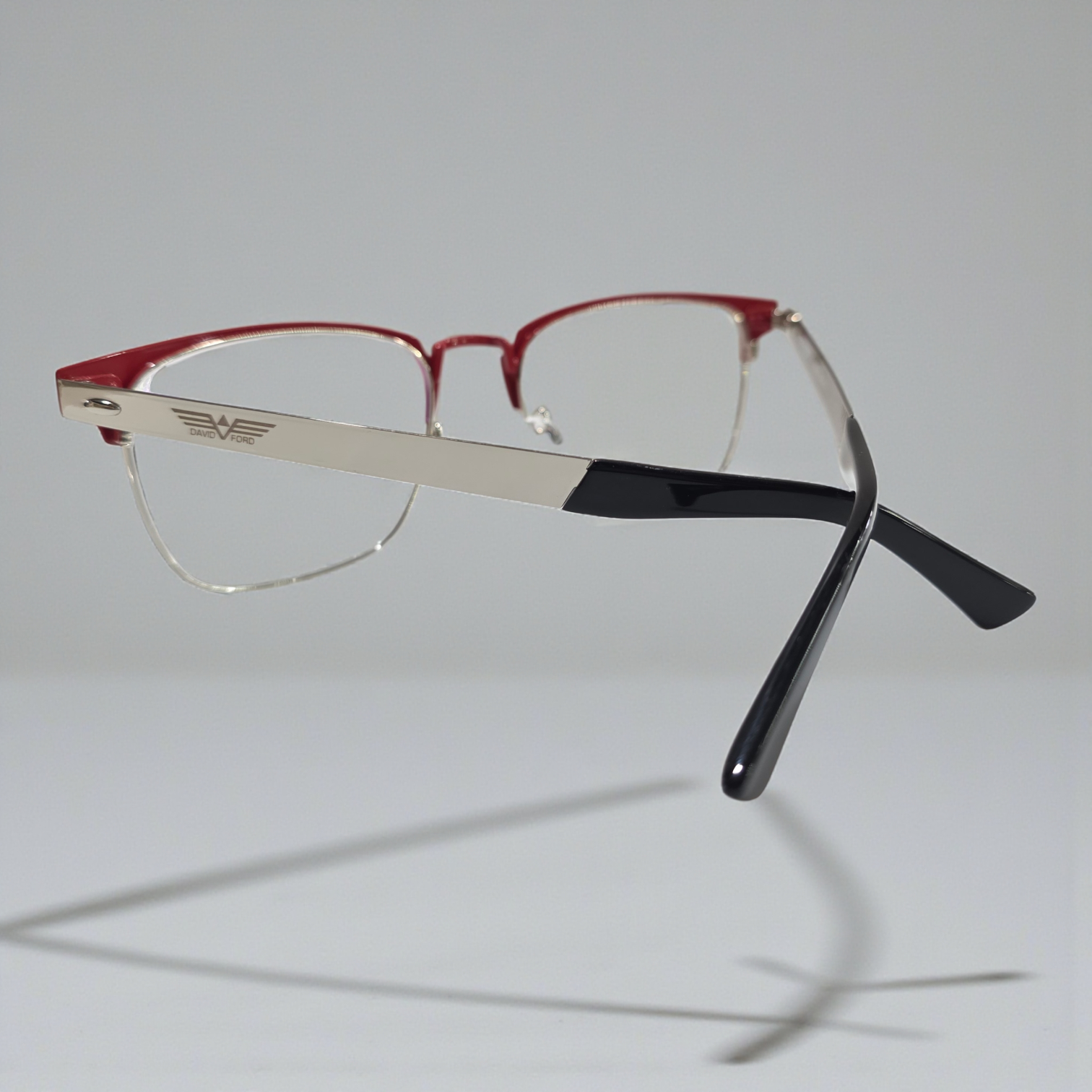 St. Clair Collection – Sophisticated Square Metal Eyewear by David Ford