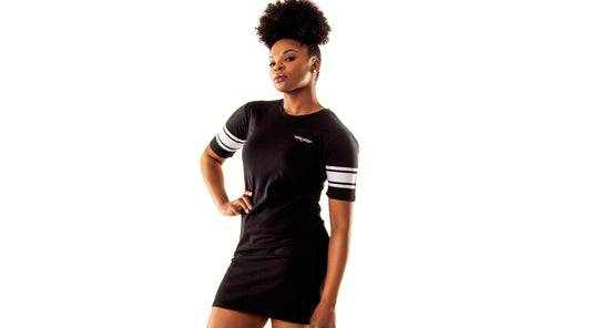 cotton racer dress