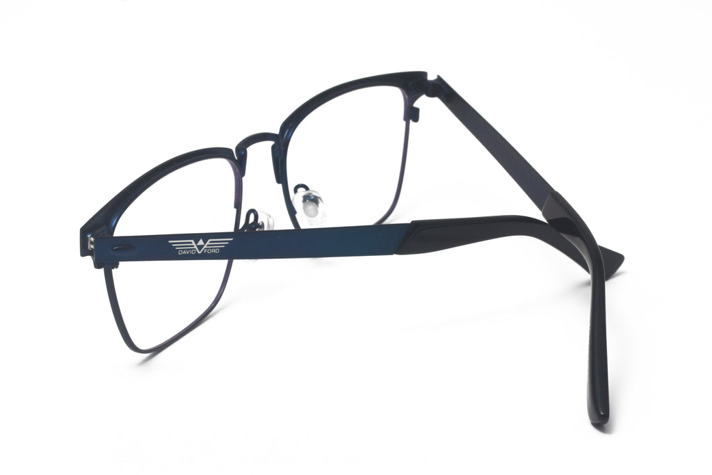 St. Clair Collection – Sophisticated Square Metal Eyewear by David Ford