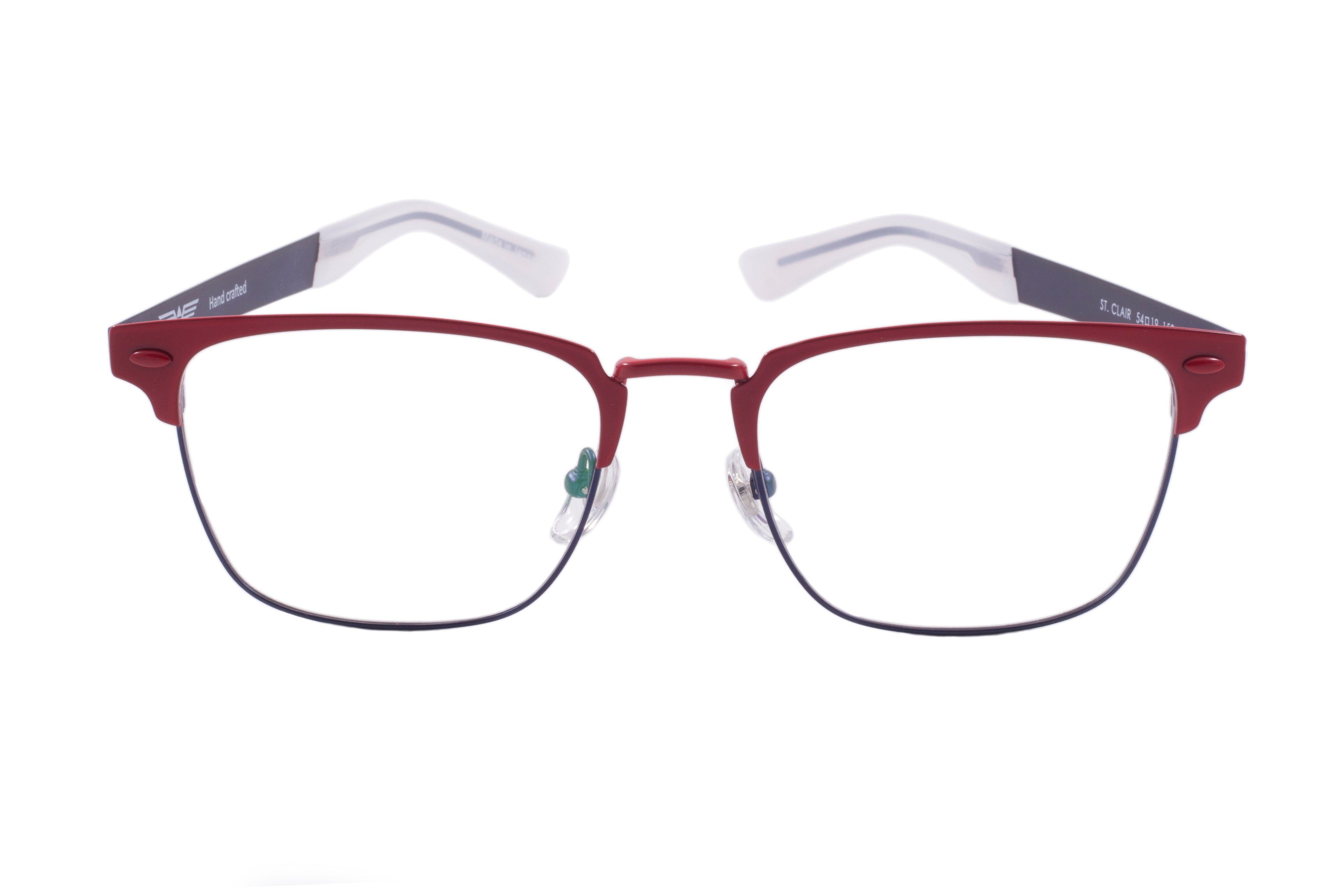 St. Clair Collection – Sophisticated Square Metal Eyewear by David Ford