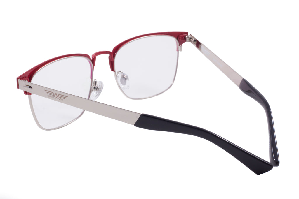 St. Clair Collection – Sophisticated Square Metal Eyewear by David Ford