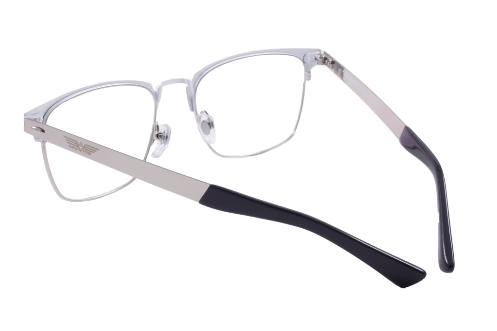 St. Clair Collection – Sophisticated Square Metal Eyewear by David Ford