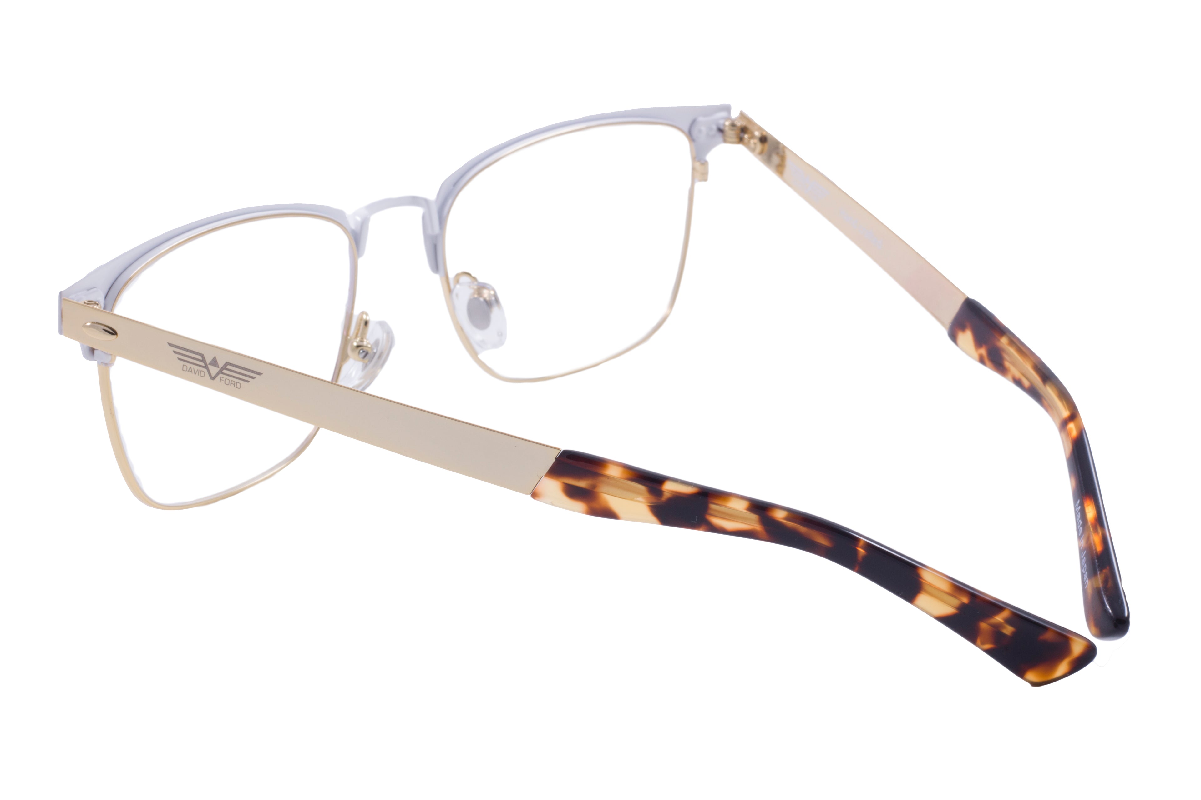 St. Clair Collection – Sophisticated Square Metal Eyewear by David Ford